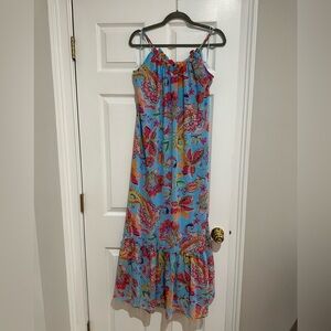 Nicole Miller Floral Maxi Dress / Size: Small
